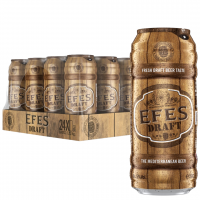 Efes Draft Can Beer 500ml - 24 Cans Full Case