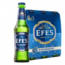 Efes Pilsener Slow Brew Bottle Beer 330ml - 6 Bottles