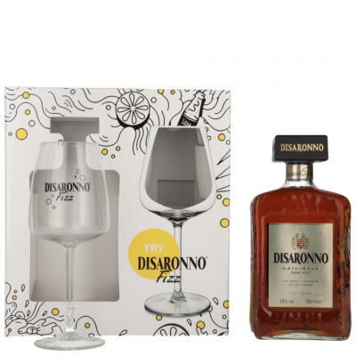 Disaronno Originale Amaretto Liqueur 700ml With Glass Gift Box