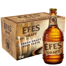 Efes Draft Bottle Beer 500ml - 12 Bottles Full Case