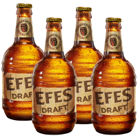Efes Draft Bottle Beer 500ml - 4 Bottles