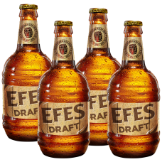 Efes Draft Bottle Beer 500ml - 4 Bottles