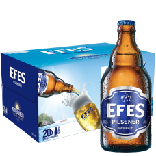 Efes Pilsener Bottle Beer 500ml - 20 Bottles Full Case
