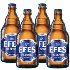 Efes Pilsener Bottle Beer 500ml - 4 Bottles