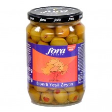 Fora Red Pepper Stuffed Green Olives 680g